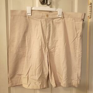 Clorofila Sea Wear Cream Flat Front Bermuda Shorts